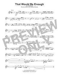 Classical sheet music for solo violin. That Would Be Enough From Hamilton Violin Solo Print Sheet Music