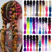 How do i turn pink hair blonde? Lupu Red Pink Purple Blonde Ombre Braiding Crochet Hair Jumbo Braid Synthetic Heat Resistant Kanekalon Hair Extension For Girls Buy At The Price Of 1 55 In Aliexpress Com Imall Com