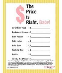 The Price Is Right Baby Yellow Free Printable Baby Shower Game Baby Shower Fun Free Printable Baby Shower Games Baby Shower Printables