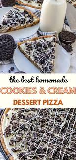 Cookies Cream Dessert Pizza 4 Sons R Us Recipe Desserts Dessert Pizza Recipes Dessert Pizza