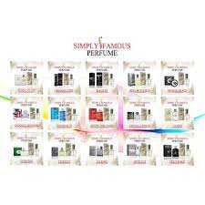 So, which perfumes are the most famous and the least famous by eight perfumers we've you're invited to follow this authentic internal logic and explore the whole family begotten by a famous nose. Simply Famous Perfume For Him Shopee Singapore