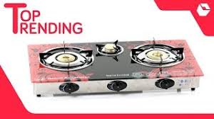 It comes with sturdy pan supports and drip tray. Surya Crystal 3 Burner Auto Gas Stove Youtube