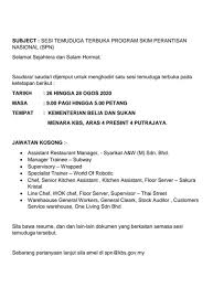 Malah adalah sangat penting untuk anda mengetahui cara untuk mendaftarkan perniagaan anda supaya perniagaan yang dijalankan adalah sah di sisi. Syarikat Yang Menawarkan Tajaan Untuk Program
