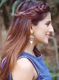 Ladies Side Baird Hairs With Long Hairs Convey Deal Indian Hairstyles Easy Hairstyles Girl Hairstyles