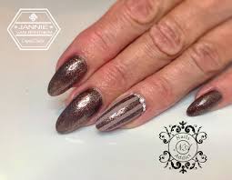 Marilynails Abstract Gellak Gellac Swarovski Elements Brown Nails Nails Addict Braune Nagel