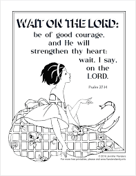 Print some to take to church to occupy the kids during the sermon i have lots to choose from, use the search box. Wait On The Lord Coloring Page Flanders Family Homelife