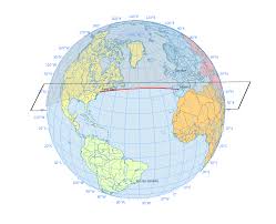 From New York To Madrid Here S How The Plane Create Two Equal Segments A Great Circle Generates Two Arcs With Shorter One Being Circle Geography Greatful