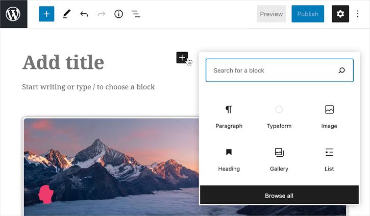 Designing content using the native WordPress Block Editor, AI generated