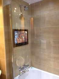 My Fiance Wants A Tv In The Shower For What I Have No Idea Lol Bathroom Mirror Design Tv In Bathroom Spa Inspired Bathroom