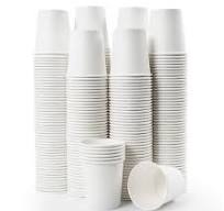 300 Pcs 6 oz Disposable Paper Cups, Hot Cold Beverage Drinking Cup for  Coffee, Water, Tea, Juice, Espresso & Cortado (White)