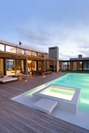 Concrete Blocks Ensuring A High Level Of Privacy Beach Home In Uruguay Modern Pools Architecture Pool