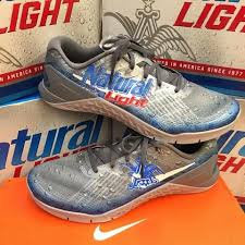 Custom Painted Natural Light Beer Nike Metcon 3 Behind The Scenes Nike Metcon Brooks Sneaker
