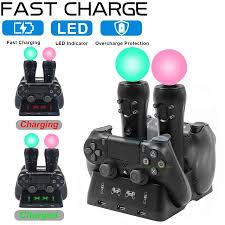 Plus, ps5's new dualsense controller features improved haptic feedback and back triggers that put up resistance when pulled. 2020 Newest Ps4 Ps Move Vr Psvr Joystick Gamepad Charger Stand Controller Charging Dock For Ps Vr Move Ps 4 Games Accessories Chargers Aliexpress