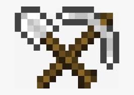 Pickaxes are crafted using 2 sticks and 3 units of tool material. The Gallery For Minecraft Pickaxe And Shovel Minecraft Gold Pickaxe Png Png Image Transparent Png Free Download On Seekpng