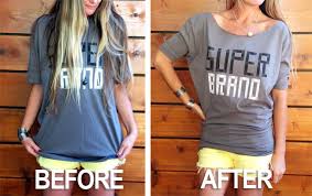 Diy Tees Turn Men S Tees Into Dolman Sleeve Tops Http Blog Swell Com Womens Style Diy Dolman Sleeve Tee Refashion Clothes Shirt Makeover Shirt Refashion