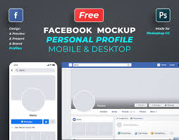 Free Facebook Profile Mockup Download At Get Profile Mockups Com Made For Photoshop Cc In 2020 Facebook Mockup Facebook Profile Picture Size Cool Facebook Covers