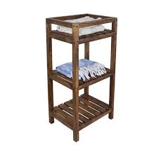 Ahsap 3 Katli Dekoratif Banyo Etejer Ev Dekoru Banyo Dolaplar