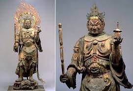 Maybe you would like to learn more about one of these? Tamonten Also Bishamonten Lord Of The North Member Of Shitenno Japanese Buddhism Sculpture