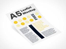 These flyers are fully editable via adobe photoshop software. A5 Leaflet Flyer Psd Mockup Psd Mockups