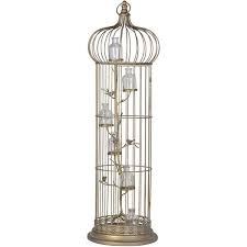 Gold Bird Cage Candle Holder Large Birdcage With Bottle Candle Holders 145 Liked On Polyvore Featuring Home Home Decor Ca Bird Cage Candle Holder Bottle Candle Holder Bottle Candles