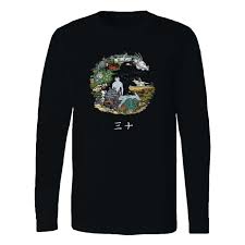 Studio Ghibli Hayao Miyazaki Anime Long Sleeve Shirt Long Sleeve Shirts Long Sleeve Long Sleeve Tshirt Men