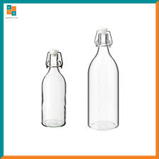 Botol kaca dan botol plastik harga kilang. Botol Kaca 500ml 1l Kedap Udara Kaldu Susu Korken Ikea Shopee Indonesia