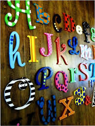Kids really enjoy tracing them or decorating. Huge Hand Painted Wooden Alphabet Set Custom To By Addilyneli 250 00 Painting Wooden Letters Painted Wood Letters Wooden Alphabet