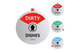 Maybe you would like to learn more about one of these? Clean Dirty Sign Dishwasher Magnet Clean Dirty Empty Indicator Works On All Dishwashers Non Scratching Strong Magnetic And Adhesive Options 10cm Diameter Round Shaped Silver Kogan Com