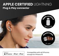 Symphonized iPhone Earphones Wired Deep Bass Sound, 3D Sound, Microphone  Volume Control, 90% Noise Cancelling, Bubinga Wooden with Lightning (Apple  MFI Certified), iPhone SE to 14 Earbuds (White) : Electronics