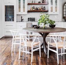 With a choice of colours and finishes to this farmhouse table has rustic charm but could still easily blend into a modern home. Transitional Dining Tables To Fit Every Style Gabby Home