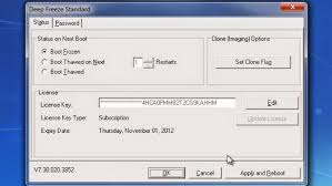 You will be asked your password, after this you willbe able to . Deep Freeze Enterprise 8 63 0 Crack Offline Activation Code Download