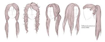 Long Hairstyles How To Draw Hair Hair Sketch Long Hair Drawing