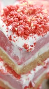 Strawberry Shortcake Ice Cream Bars Simple Delicious Ice Cream Bars With Layers Of Vanilla Strawberr Ice Cream Bar Recipe Desserts Strawberry Crunch Cake