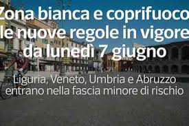 Entrano in zona bianca anche diverse regioni: 0zxsum6wybqxrm