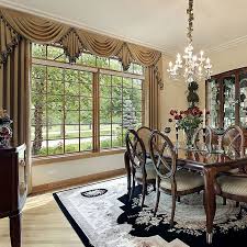 That said, it certainly isn't necessary. Example Of Valance Decoration In Formal Dining Room Curtains Custom Solar Shade Custom Drapery