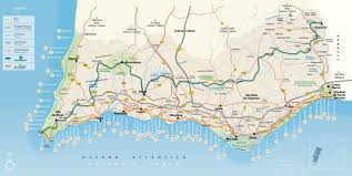 Portugal map by googlemaps engine: Algarve Karte Uberblick Und Orientierungshilfe Algarve Fur Entdecker