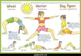 Cool Yoga With Benefits Yoga Poses Chart Yoga Poster Popular Yoga Poses