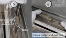 Adjusting the rollers on a sliding patio door -