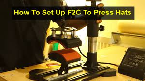 How To Press Vinyl On Hats Using The F2c Pro 5 In 1 Swing Away Digital Transfer Heat Press Votd Youtube