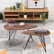 Black (18) brown (2) clear (1) green (1) grey (9) metallic (5) multi (1) natural (21) white (13) yellow (2) show more; Goldfan Triangle Wood Coffee Table Set Nest Of 2 Tables Modern Sofa Coffee Side Table For Living Room Office Buy Online In Antigua And Barbuda At Antigua Desertcart Com Productid 188638512