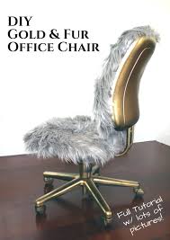 diy faux fur chair a gold glam repurposed project creative fashion blog desk chair makeover office chair makeover office chair