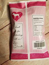 Chip Bag Birthday Nutrition Facts Label Template Completely Customizable Chip Or Treat Bag For Your Birthday Party Or Bridal Shower You Can Personalize The Bags Wit Chip Bags Nutrition Facts Label Treat Bags
