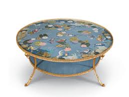 Demand attention with a statement coffee table or side table. Coffee Table Inlaid With Colored Briars And Mother Of Pearl Idfdesign