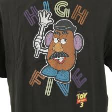 New Disney Toy Story 3 Mr Potato Head T Shirt Black Size Xl High Five Pixar Disneypixar Disney Toys Toy Story 3 Disney Pixar Movies