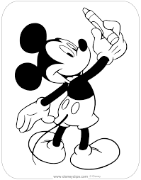 Giant coloring pages from disney s frozen includes 18 pages measuring 12 75 by 19 5 inches. Misc Mickey Mouse Coloring Pages Disneyclips Com
