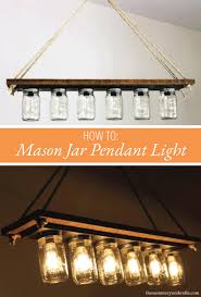 How To Make A Mason Jar Pendant Light Lz Cathcart Diy Mason Jar Lights Mason Jar Pendant Light Mason Jar Diy