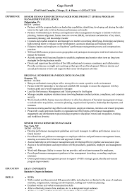 Senior Human Resources Manager Resume Samples Velvet Jobs