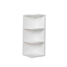 Bremen 12x30x12 In Shaker Wall End Open Shelf Cabinet In White Shelves Open Shelving Kitchen Wall Shelves