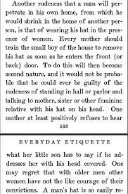 One Paragraph Quoted From The 1905 Publication Everyday Etiquette A Practical Manual Of Social Usages By Marion Harla Victorian Life Writing Promps Victorian