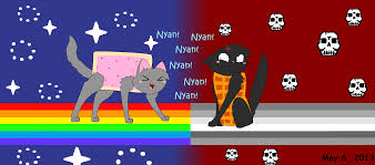 Nyan Cat Nyan Cat And Tac Nayn By Sweetkittycat On Deviantart Nyan Cat Cute Cartoon Drawings Art